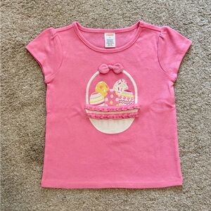 Gymboree Pink Easter Basket Short Sleeve Tee Size 4T